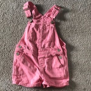 Baby pink kids overalls